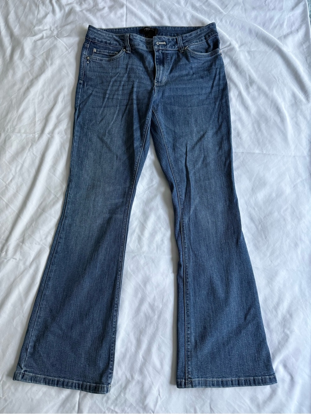 White House Black Market Dark Blue Flare Jeans